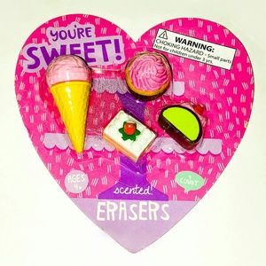 New! Sweet Desserts Scented Eraser Set 4 Pack Gift
